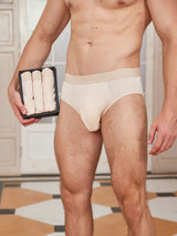 [Beige] SilkSilky-FR Homme Sous-vêtements 001