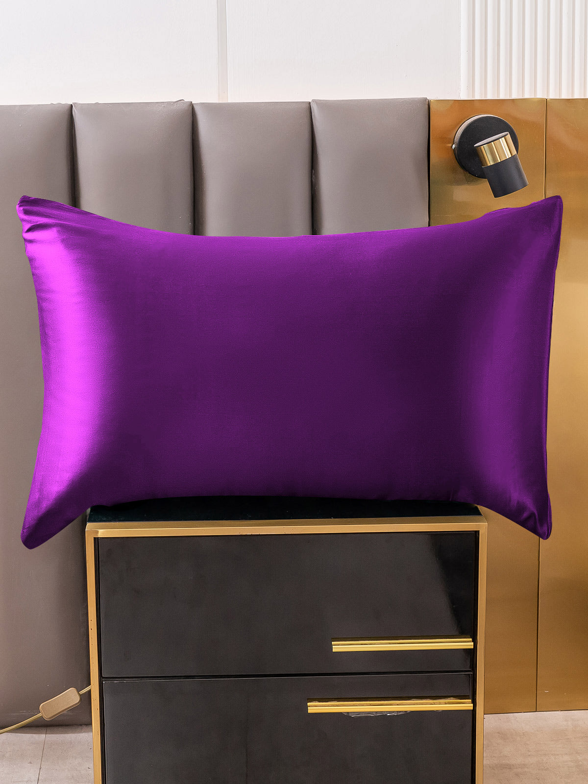 SilkSilky-FR 19Momme Pure Soie Pillowcase Violette 004