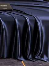 [Bleu Foncé] SilkSilky-FR 25Momme Draps 005
