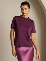 [Violette] SilkSilky-FR Short Sleeve Femme T-Shirt 005