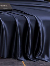 [Bleu Foncé] SilkSilky-FR 19Momme Draps 005