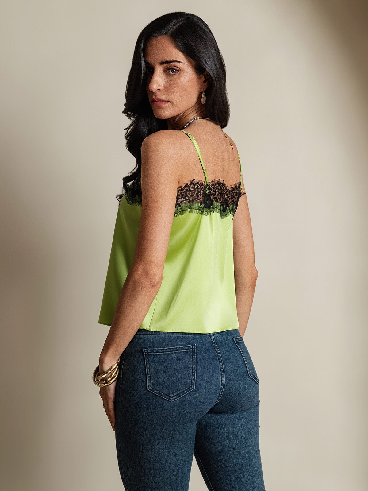 [Vert Menthe] SilkSilky-FR 19Momme Soie Camisoles 002