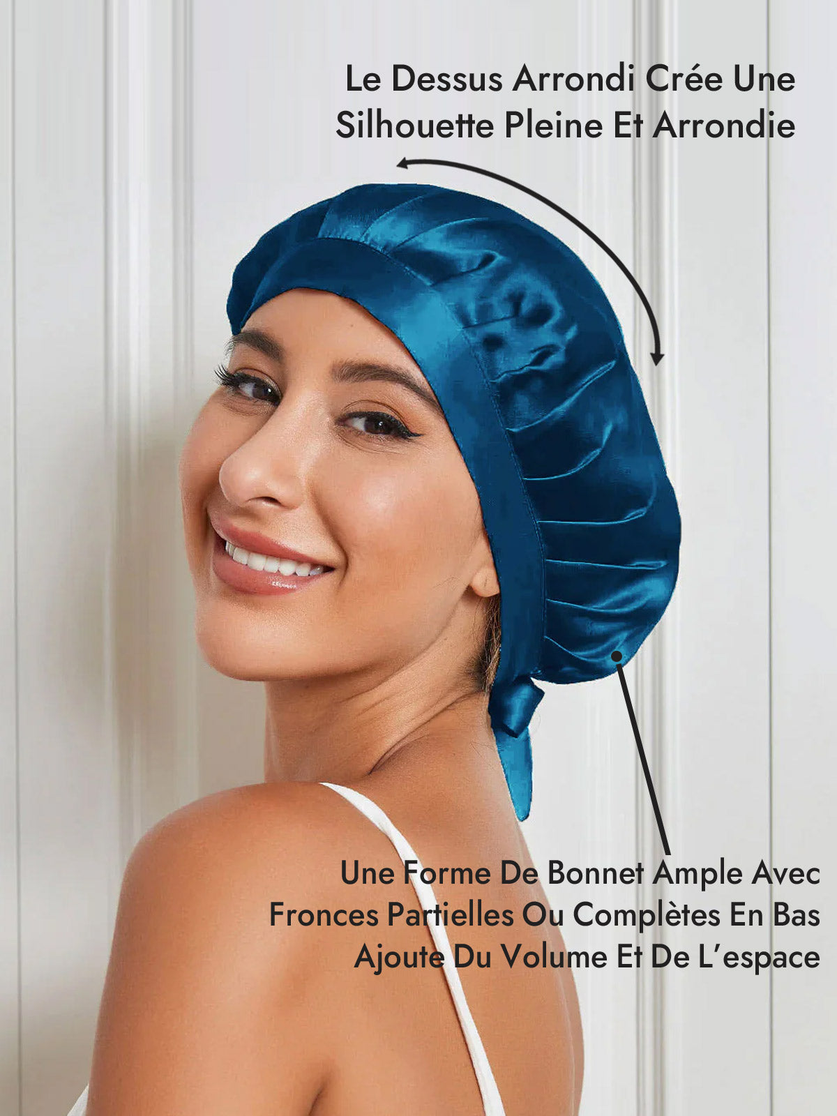 [Bleu Royal] SilkSilky-FR Bonnets de Nuit 003