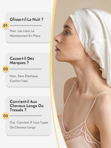 [Blanc] SilkSilky-FR Bonnets de Nuit 008