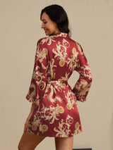 [Dragon Bordeaux] SilkSilky-FR Trois-quart Femme Peignoir 002