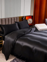 [Noir] SilkSilky-FR 22Momme Pure Soie Bedding Set 006,