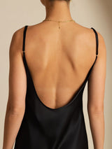 [Noir] SilkSilky-FR Sleeveless Col en U Robes 005