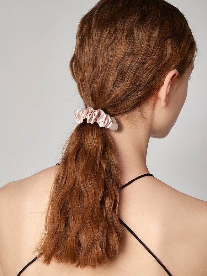 [Rose Clair] SilkSilky-FR 19Momme Pure Soie Scrunchie 005