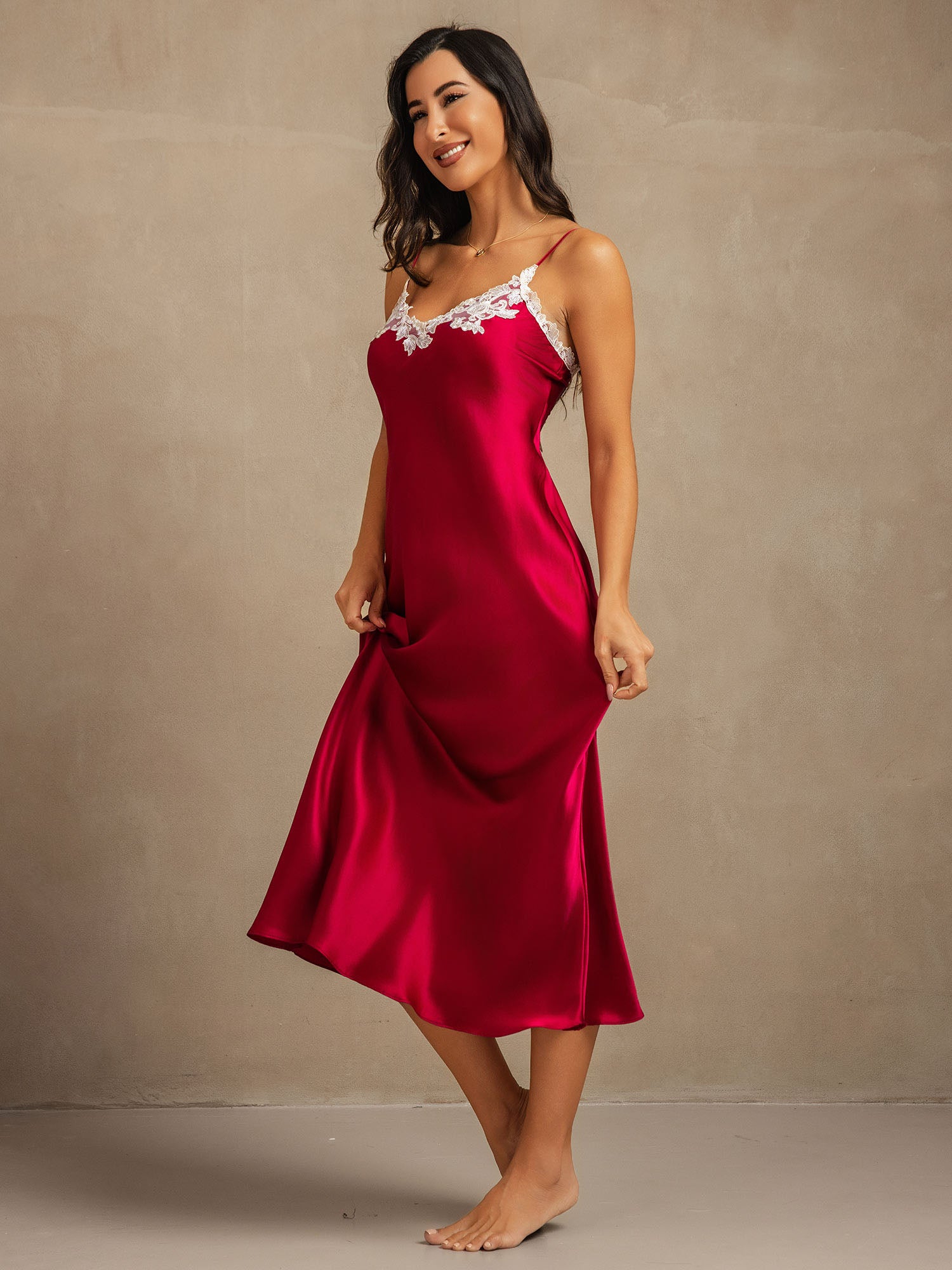 [Rouge Vineux] SilkSilky-FR 19Momme Pure Soie Dress 007