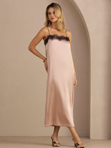 [Toscane] SilkSilky-FR Spaghetti Strap Square Neck Robes 001