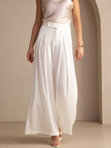 [Blanc] SilkSilky-FR Femme Pantalons 007