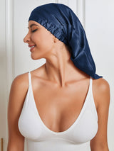 [Bleu Foncé] SilkSilky-FR Bonnets de Nuit 004