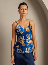 [Dragon Navy] SilkSilky-FR Pure Soie Camisoles 003,