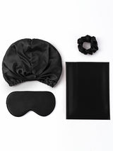 [Noir] SilkSilky-FR 22Momme Pure Soie Pillowcase Set 001