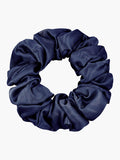 SilkSilky FR 19Momme Pure Soie Scrunchie Bleu 004