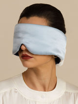 [BleuFoncé+BleuClair] SilkSilky-FR Masques pour les Yeux 007