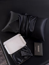 [Noir] SilkSilky-FR 19Momme Pillowcase 005