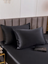 [Noir] SilkSilky-FR 22Momme Pure Soie Pillowcase 002