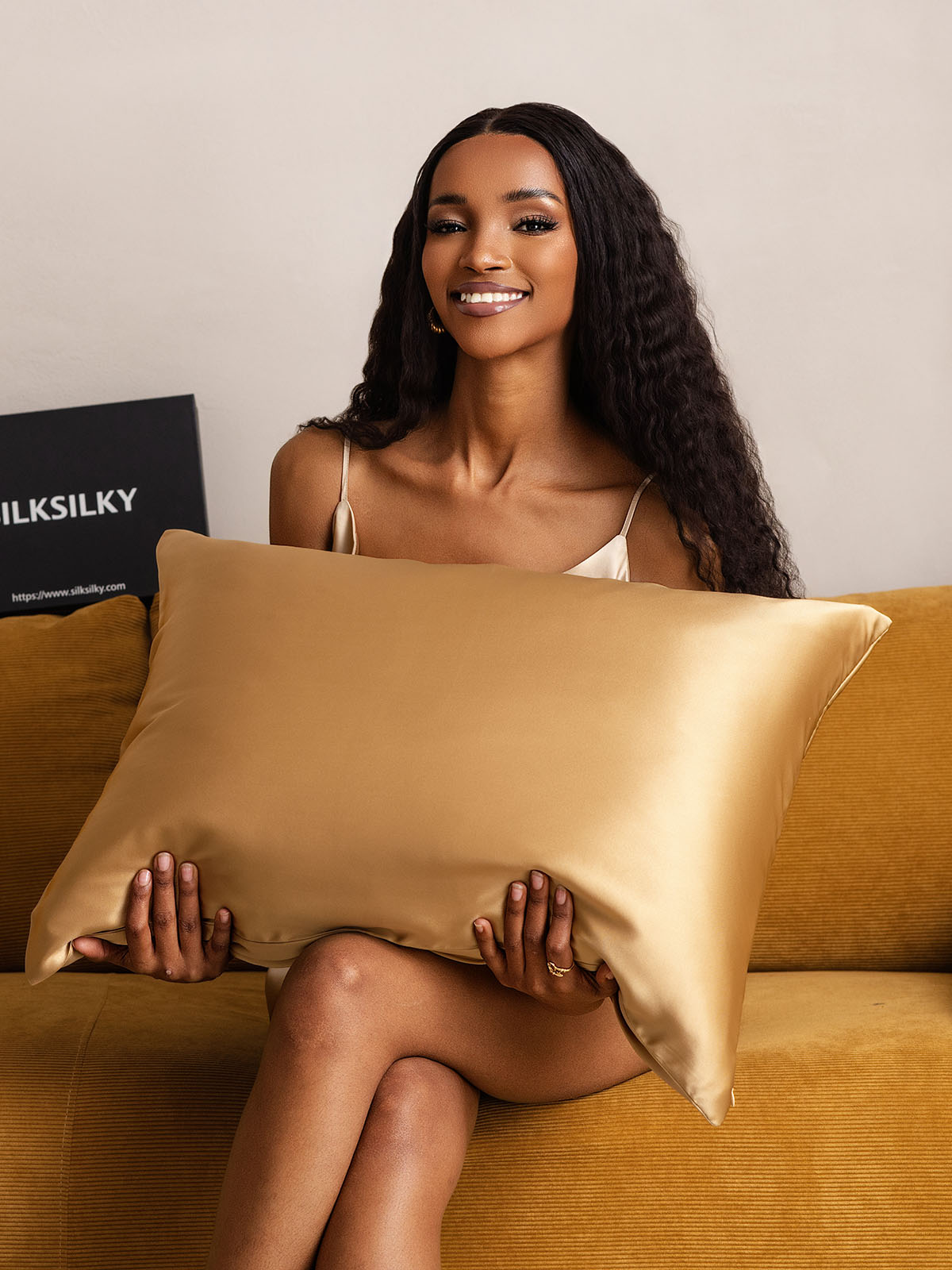 [Camel Foncé] SilkSilky-FR 22Momme Pure Soie Pillowcase 002