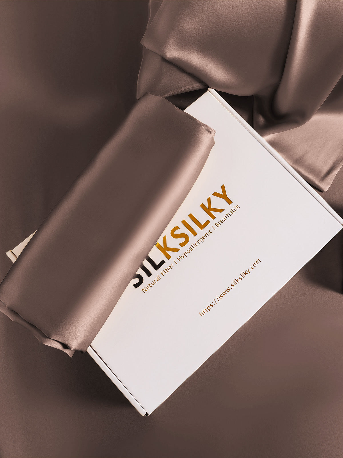 [Brun] SilkSilky-FR 19Momme Pure Soie Pillowcase 006