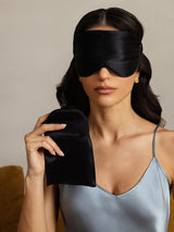 [Noir] SilkSilky-FR Masques pour les Yeux 004