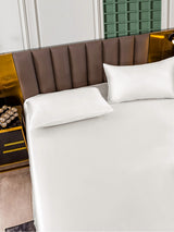 [Blanc] SilkSilky-FR 25Momme Parure de Lit Soie 005