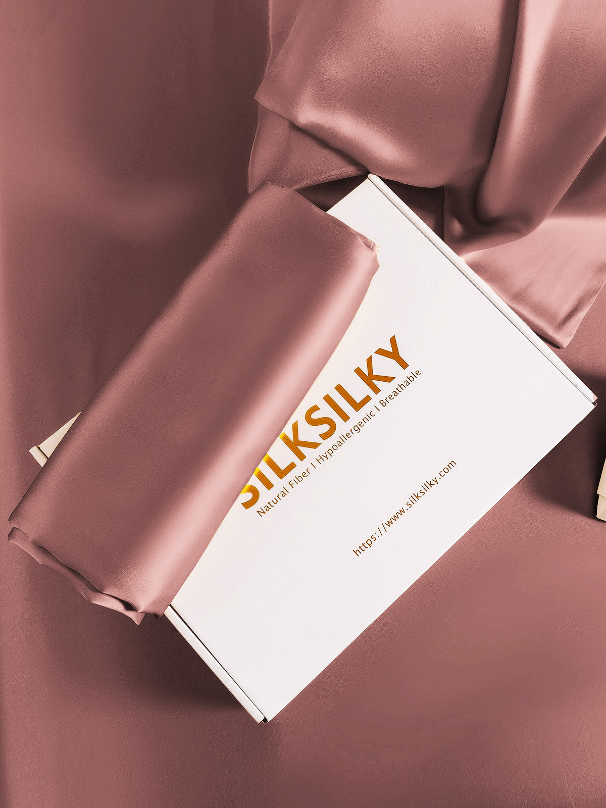 [Mauve Pâle] SilkSilky-FR 22Momme Pure Soie Pillowcase 007
