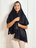 SilkSilky FR Pure Soie Scarf Noir 003