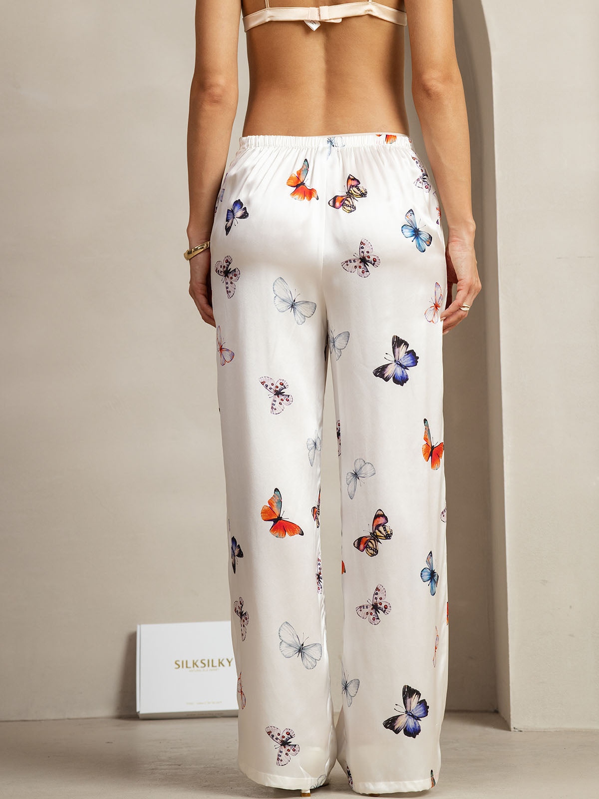 [Papillon Blanc] SilkSilky-FR 19Momme Soie Womens Pants 002