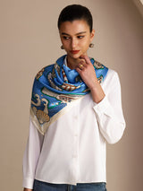 [Poisson Bleu] SilkSilky-FR Scarf 004