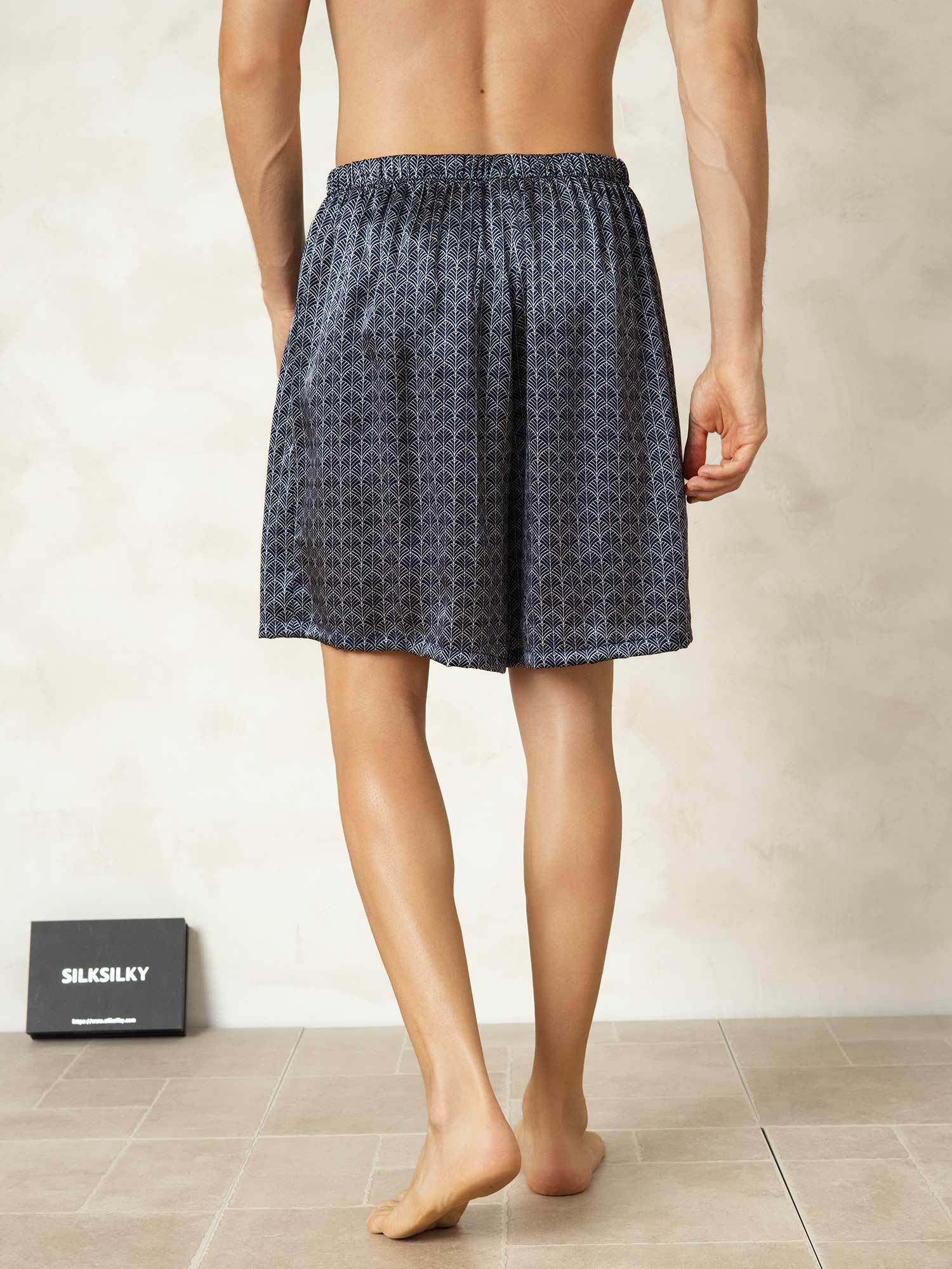 [GinkgoMarine] SilkSilky-FR Soie Mens Sleep Bottoms 002