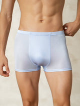 [Bleu Clair] SilkSilky-FR Soie Tricotée Mens Underwear 001