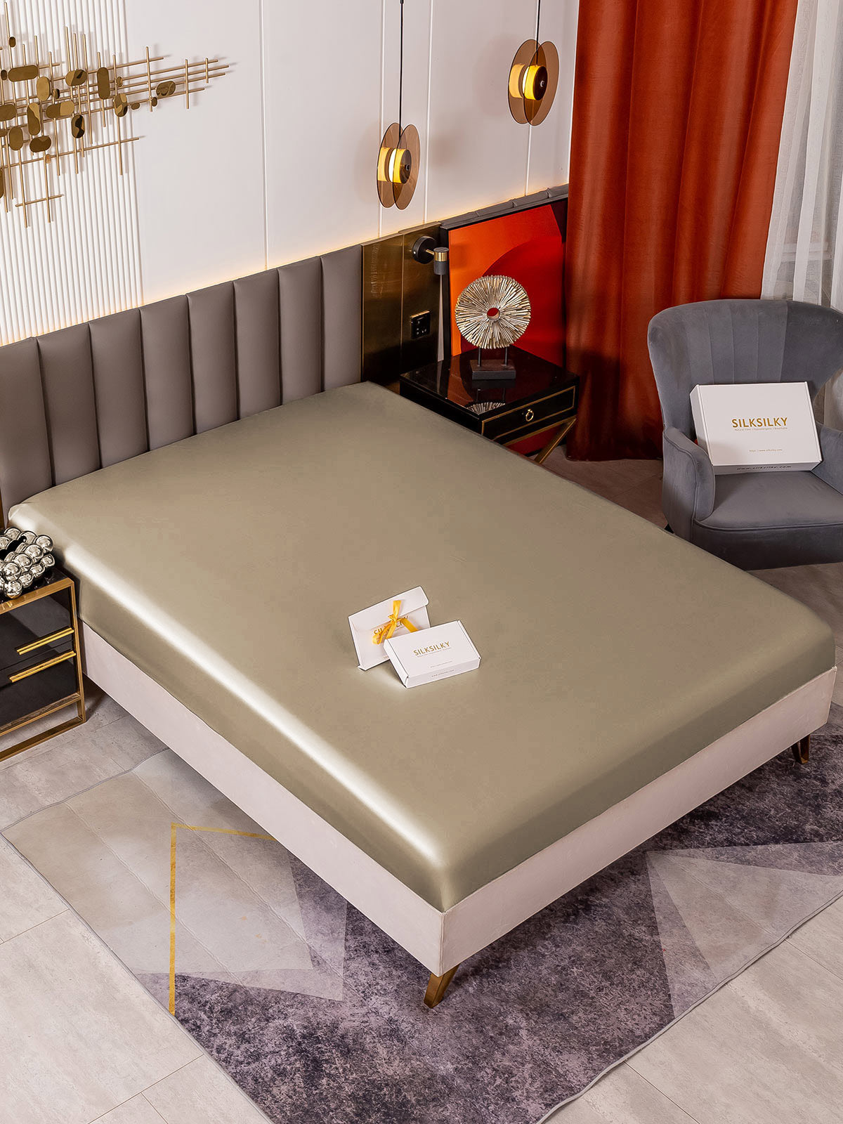 [Kaki] SilkSilky-FR 19Momme Sheet 001