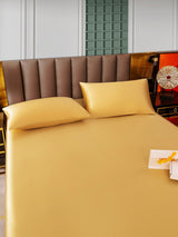 [Champagne] SilkSilky-FR 25Momme Parure de Lit Soie 005