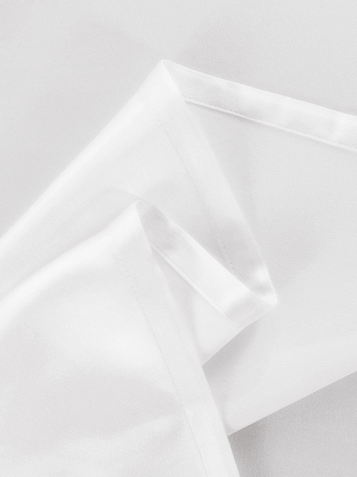 [Blanc] SilkSilky-FR 25Momme Pure Soie Sheet 005