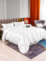 [Blanc] SilkSilky-FR 22Momme Parure de Lit Soie 002