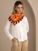 [Chien Orange] SilkSilky-FR Scarf 005