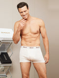 SilkSilky FR Silk Knitted Mens Underwear Beige 001