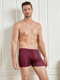 SilkSilky FR Soie Tricotée Mens Underwear Rouge 003