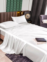 [Blanc] SilkSilky-FR 25Momme Parure de Lit Soie 005