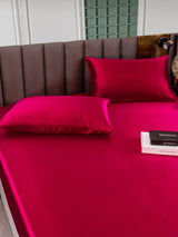 [Rouge Vineux] SilkSilky-FR 25Momme Parure de Lit Soie 005