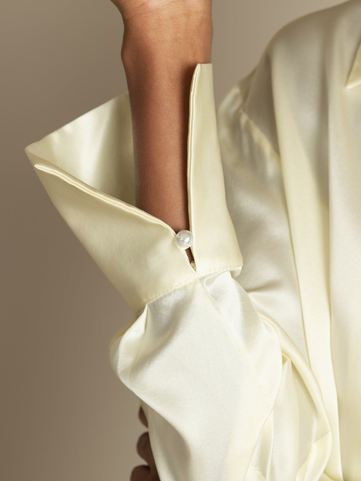 [Ivory] SilkSilky-FR 19Momme Soie Womens Shirt 004
