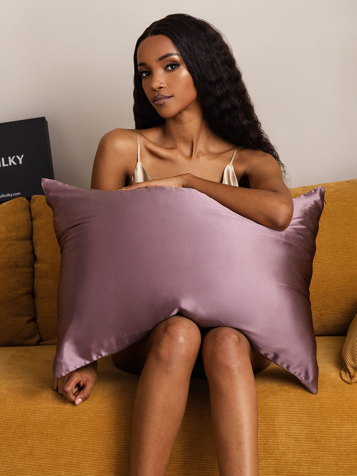 [Violet Foncé] SilkSilky-FR 22Momme Pure Soie Pillowcase 001