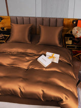 [Café] SilkSilky-FR Parure de Lit Soie 006