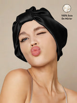 [Noir] SilkSilky-FR Bonnets de Nuit 001