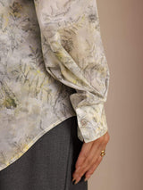 [Fleur de Sauge] SilkSilky-FR Long Sleeve Lapel Collar Blouse 006