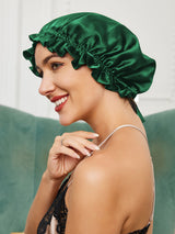 [Vert Foncé] SilkSilky-FR Bonnets de Nuit 002