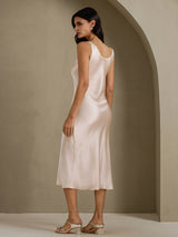 [Beige] SilkSilky-FR Sleeveless Robes 002