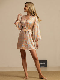 Coloris alternatif robe soie heart geo vue d'ensemble