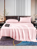 SilkSilky FR 22Momme Pure Soie Bedding Set Rose 001